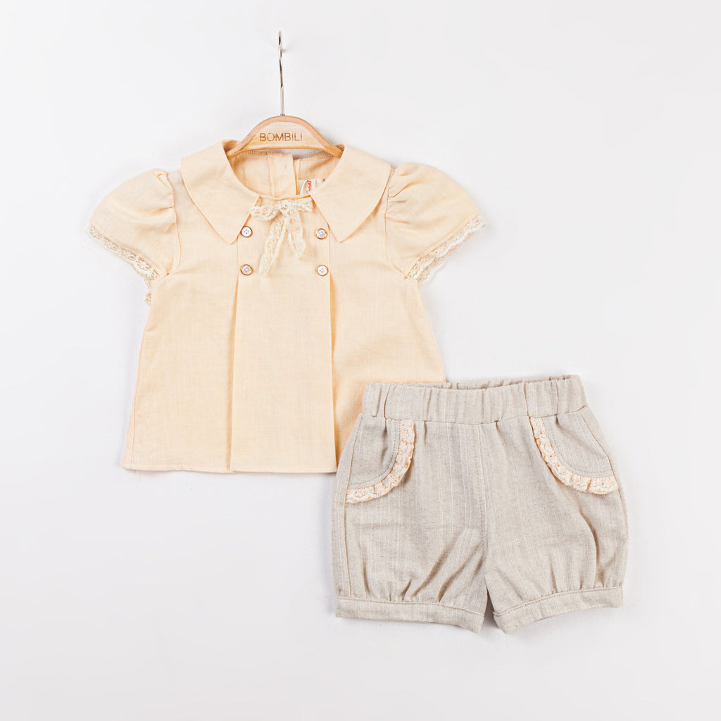 Bombili Girls 2-Piece Summer Set – Model 6614 (9–24 Months)