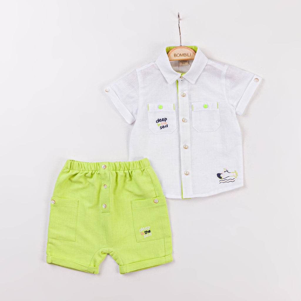 Bombili Boys 2-Piece “Deep Sea” Outfit – Model 6741 (3–12 Months)