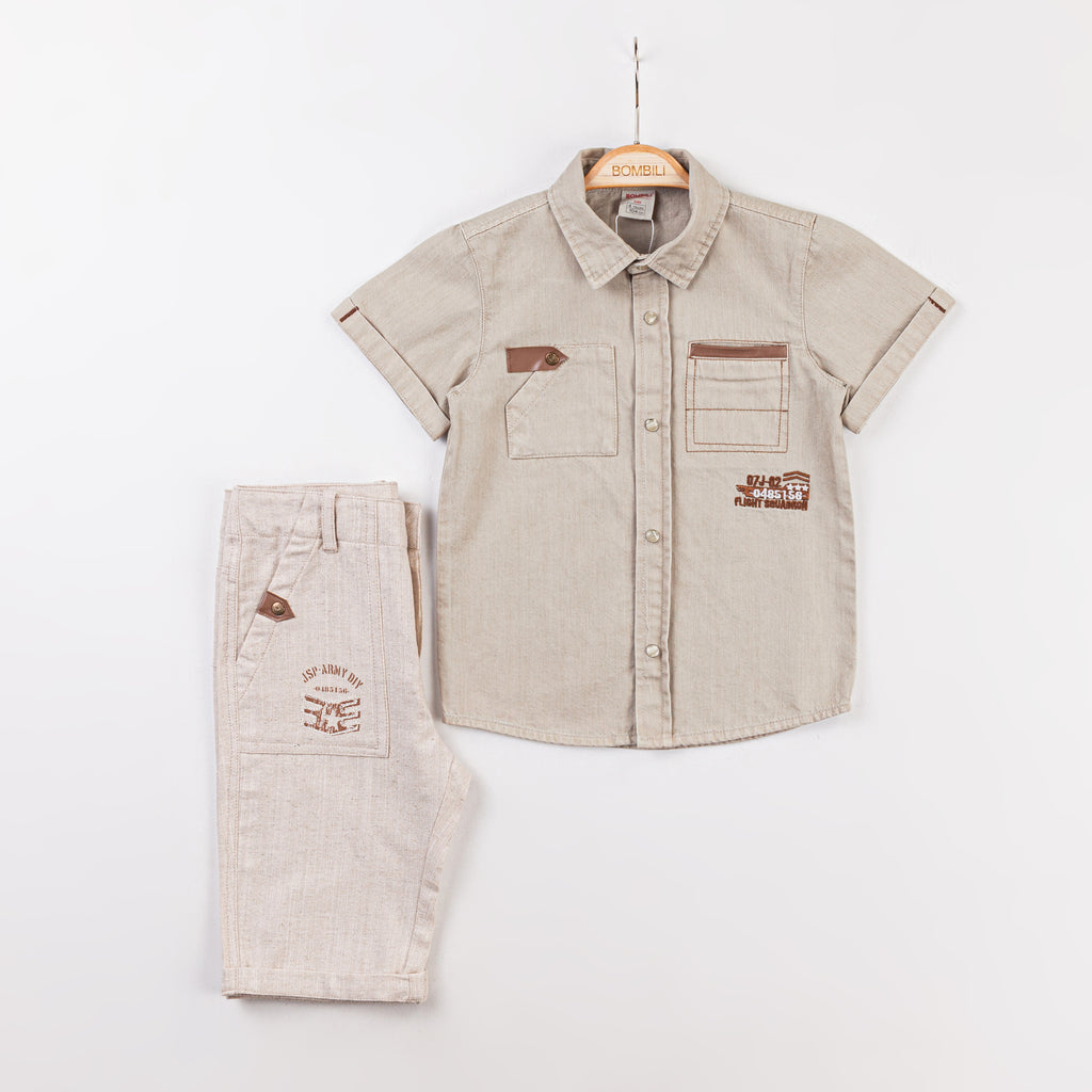 Bombili Boys “Flight Squadron” 2-Piece Casual Outfit – Model 6781 (2–5 Years)